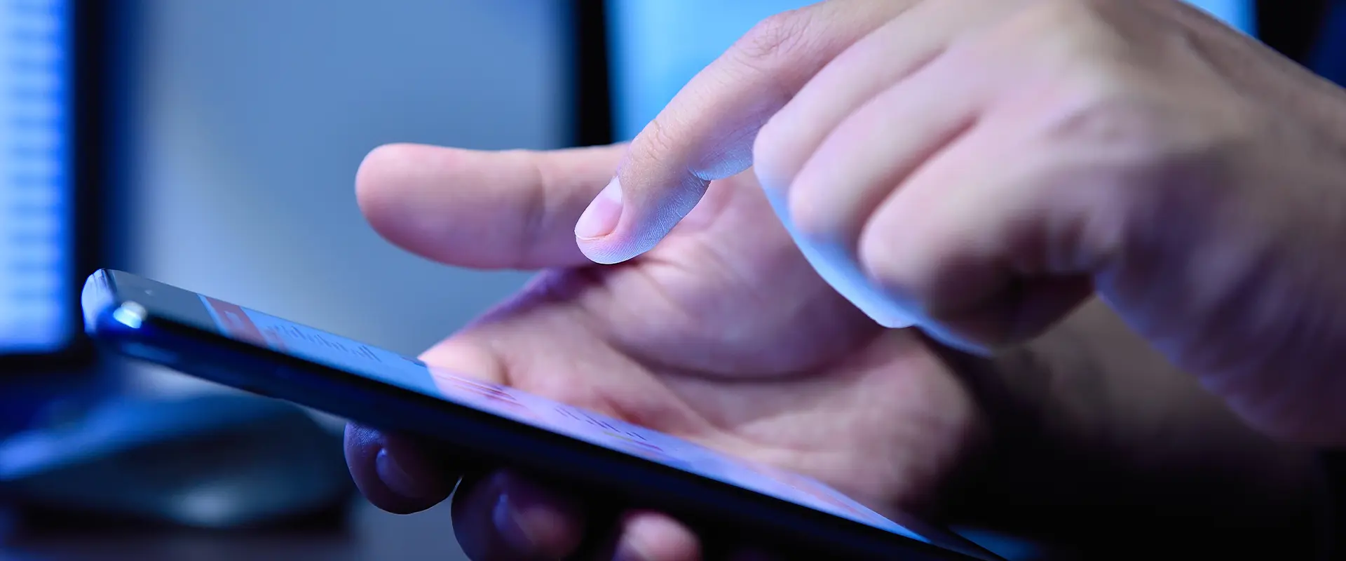 Fundo representando contato e comunicação.